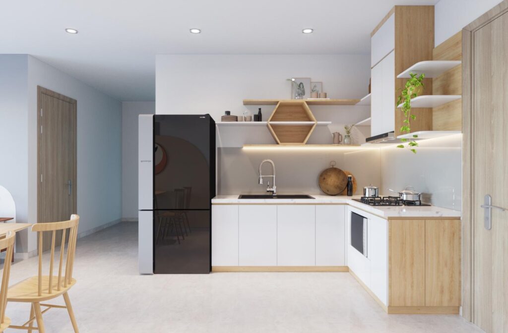 Nội thất nhà bếp chữ L