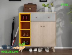Tủ giày TU02 thông minh, hiện đại, tươi mới
