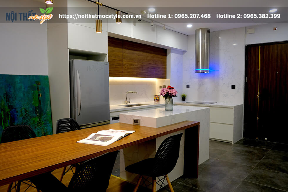 Khhu bếp tiện nghi căn hộ chung cư Ngoại Giao Đoàn