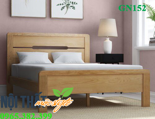 Giường ngủ GN152 gõ sồi Giường ngủ GN152 gõ sồi