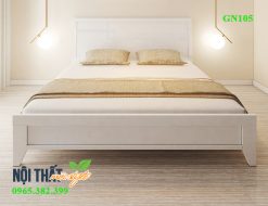 giường 1m2 màu trắng