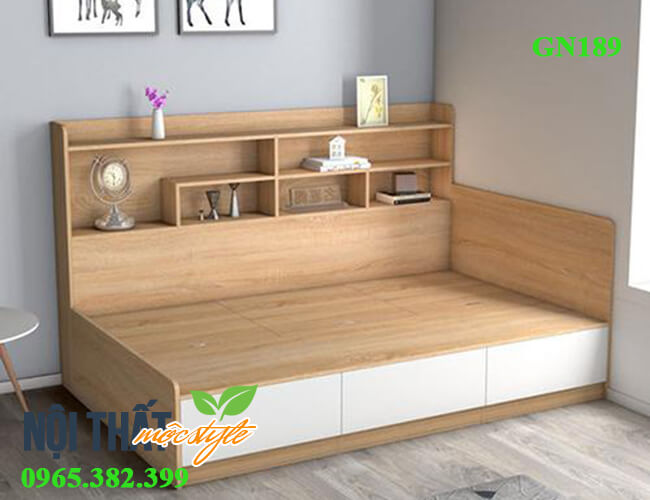 giường ngủ thông minh GN189 - kệ trang trí tối ưu giường ngủ thông minh GN189 - kệ trang trí tối ưu