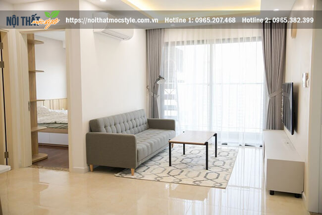 Không gian phòng khách hiện