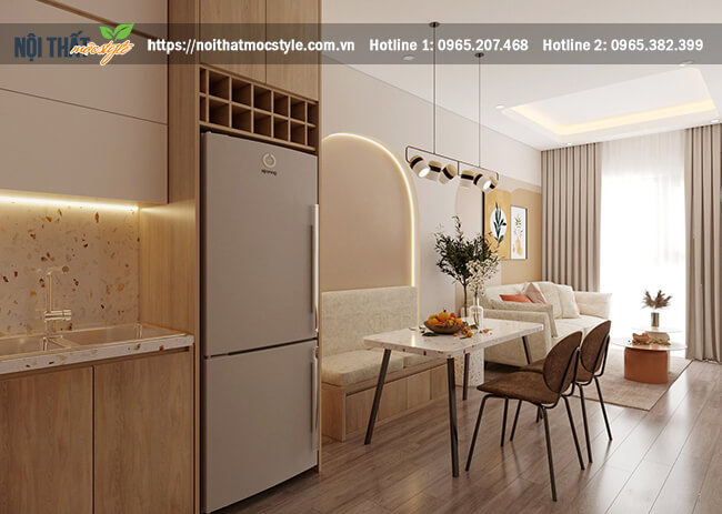 Toàn bộ không gian nội thất phòng khách hiện đại