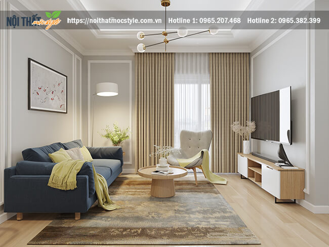 không gian phòng khách hiện đại và thanh lịch