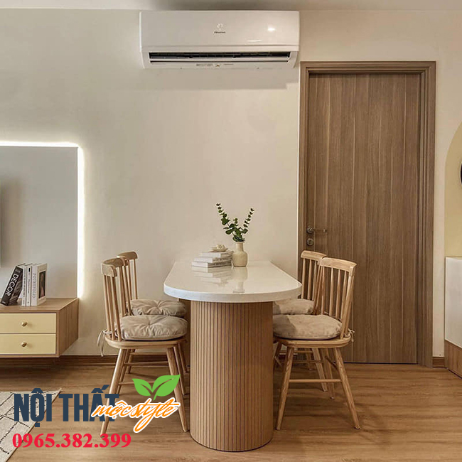 Bộ bàn ghế song tiện hiện đại tại Mộc Style