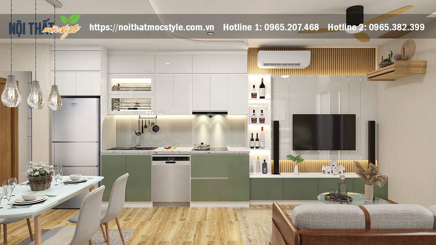 Tổng thế nội thất phòng si