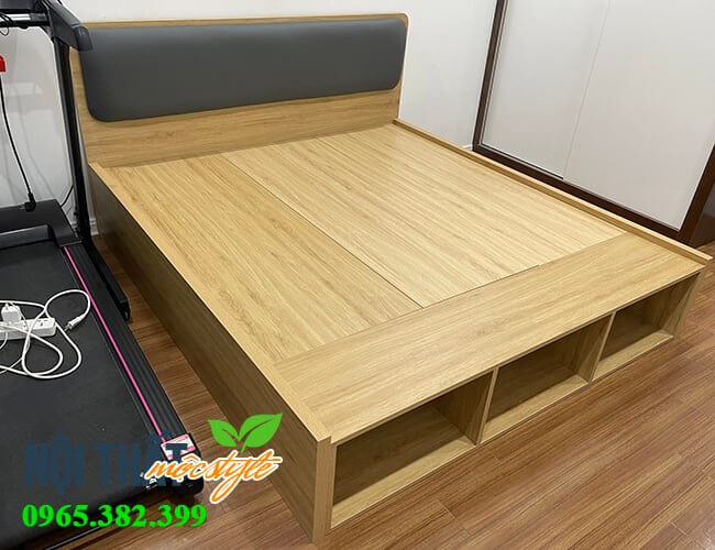 Giường ngủ 1m4 bọc nệm đầu giường