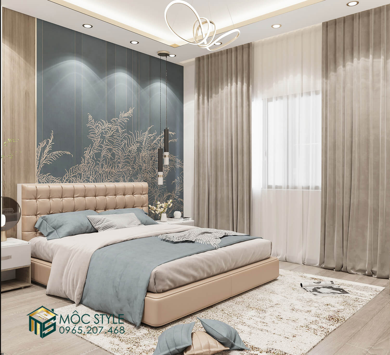 Phòng ngủ với vẻ đẹp sang trọng và nổi bật