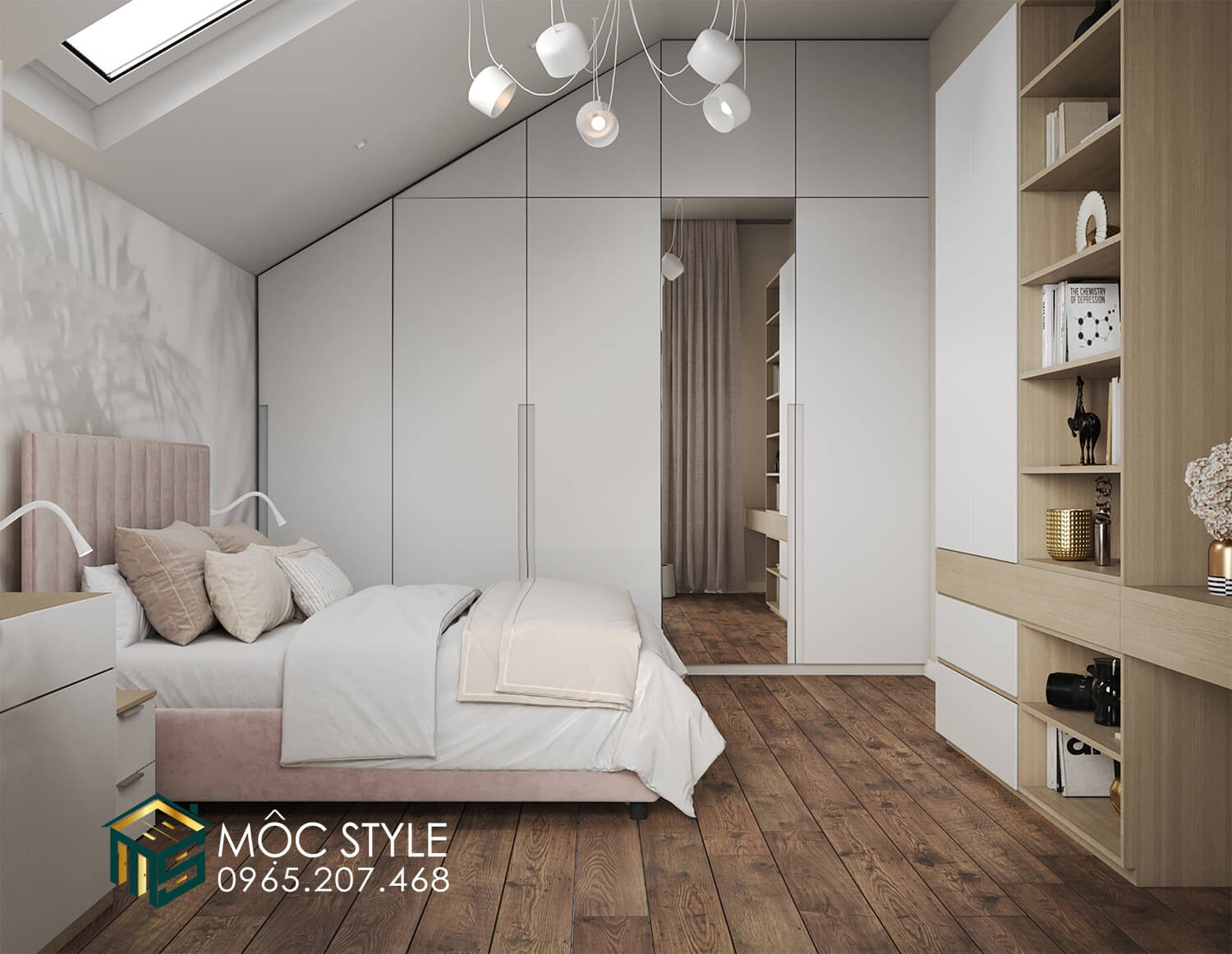 Không gian mẫu phòng ngủ nhỏ nhưng vô cùng thoải mái