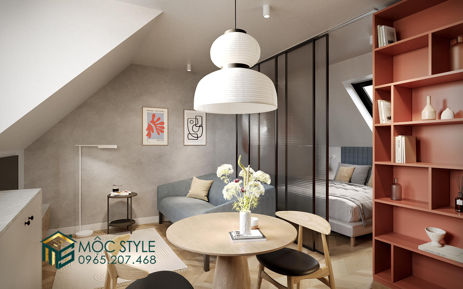 Nội thất chung cư studio nhỏ gọn