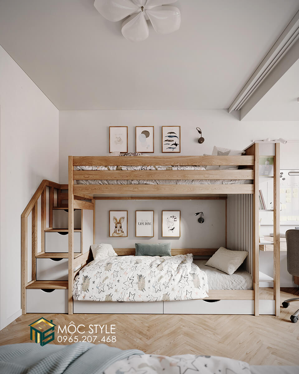 Giường tầng đơn giản nhưng vô cùng chắc chắn của PN23