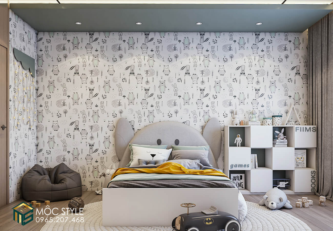 Không gian phòng ngủ bé PN26 thoải mái và thú vị